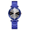 thumbnail image 1 of Reloj de aleación simple para mujer de moda Reloj de pulsera de cuarzo informal para mujer exquisita (azul), 1 of 1