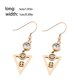 thumbnail image 3 of Sonducket Pendientes colgantes Personalidad Accesorios populares Pendiente geométrico Decoraciones para dama diario Colgante colgante para boda Ropa, zapatos y accesorios Miscelánea Oro rosa Sonducket AP010103-02B, 3 of 6