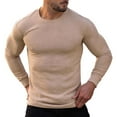 thumbnail image 2 of Ceisia Men's Gradient Printed Casual Elastic Sports Round Neck Active Top Gift, 2 of 4