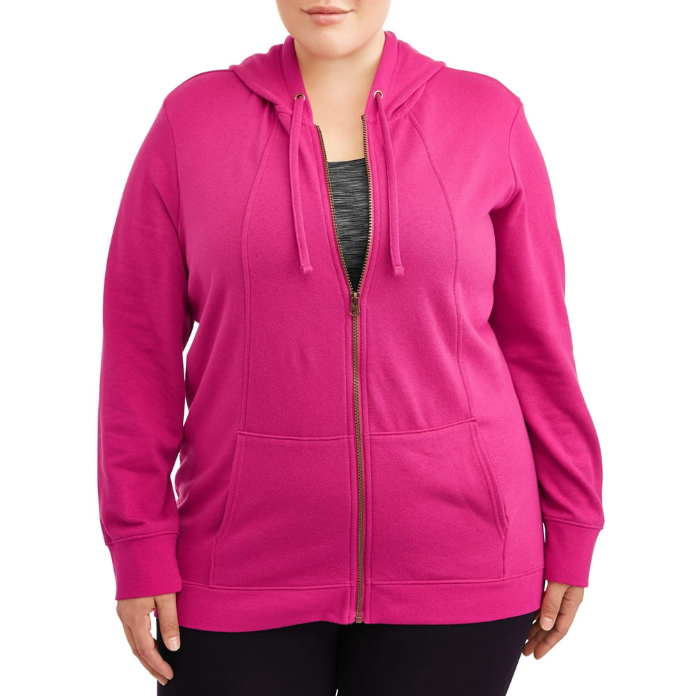 Terra & Sky - Terra & Sky Women's Plus Size Full Zip Athleisure Fleece Hoodie - Walmart.com