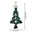 thumbnail image 3 of Puntoco Colgante de árbol de Navidad tejido a mano, decoración navideña, colgante para colgar en la pared, colgante para el hogar, 3 of 5