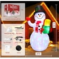 thumbnail image 3 of 5ft Christmas Inflatables Christmas Decorations Outdoor, Inflatable Snowman Penguin Yard Decorations with Rotating LED Lights for Indoor Outdoor Christmas DecorShatterproof Christmas Tree Decorations, 3 of 5