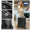 thumbnail image 5 of Zimtown 20" Carry-on Luggage Hardside Suitcase with 360° Spinner Wheels, Lightweight Unbreakable Travel Luggage, Black, 5 of 10