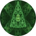 thumbnail image 1 of Ahgly Company Tapis Rond Lavable en Machine Intérieur Transitionnel Noir Nuit, 3 Pieds Rond, 1 of 7