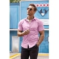 thumbnail image 2 of COOFANDY Men's Short Sleeve Muscle Fit Dress Shirts Casual Button Down Shirt, 2 of 6