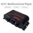 Kinaerty Amplifier 12V Car Home with LED Light Audio Player Clearer