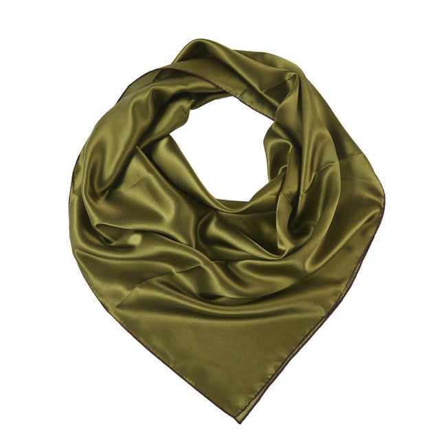 Olive Tree Pure Silk Scarf | Sage Green, Olive Green, Olive Purple | Small Head Scarf Or Large Square Shawl | Solid Colour Collection