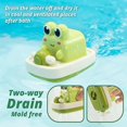 thumbnail image 5 of Baby bath water toy - Wind-up Boating Frog Bath Toy with Spin Propeller, No Battery Mold-Free Anti-Rust Toy for Kids, 5 of 5