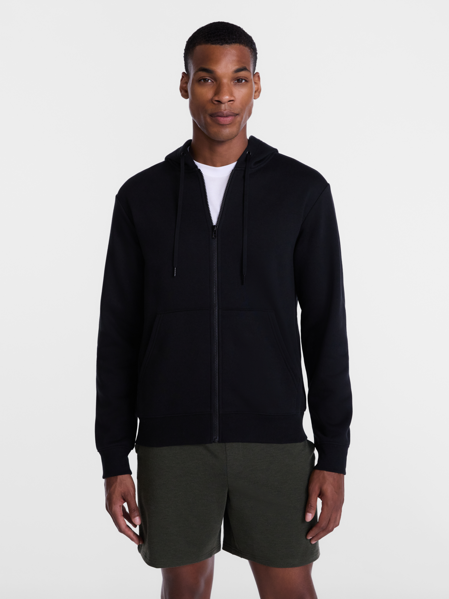 Athletic Works Men's Zip-Up Fleece Hoodie, Sizes XS-4XLT photo 2