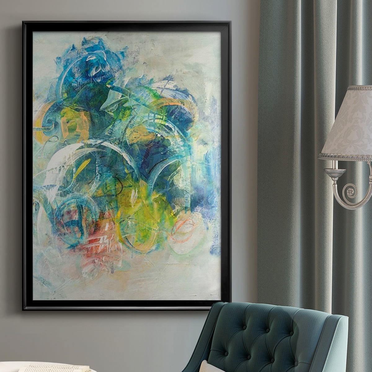Silent Energy I Premium Framed Print, in Gold, Black, or Silver - Ready to Hang