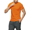 thumbnail image 2 of Hat and Beyond Men's Solid Short Sleeve Crew Neck T-Shirts S-5XL Big and Tall, 2 of 7