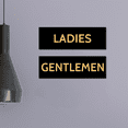 thumbnail image 3 of Basic Ladies and Gentlemen Sign Set (Black) - Medium, 3 of 5