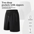 thumbnail image 2 of 2 Pack Men's Athletic Shorts Mesh Workout Gym Activewear Basketball Shorts With Zipper Pockets, 2 of 7