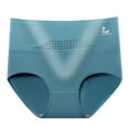 thumbnail image 1 of Gibobby Pantaletas Invisibles para mujer Fajas de cintura alta para mujer Braguitas de levantamiento de glúteos para adelgazar el vientre(Azul,XL), 1 of 2