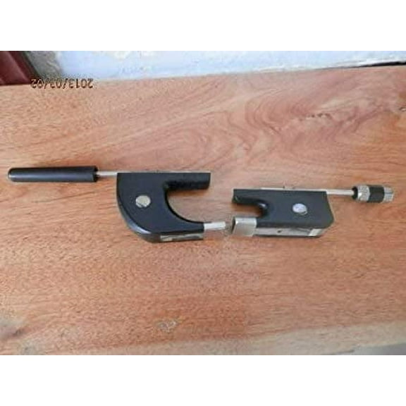 2pcs bass bow frog German and French style each , ebony , copper mounted