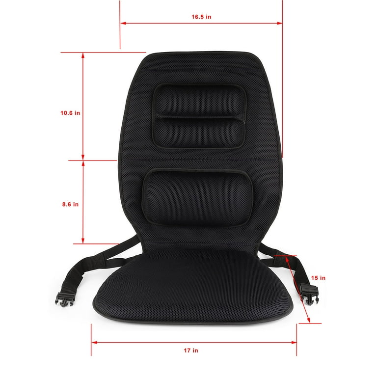 FOMI Premium Gel Cushion and Firm Back Support | Seat Cushion Pad and Upper  Lower Thoracic and Lumbar Pillow for Car, Office Chair | Pressure Sore