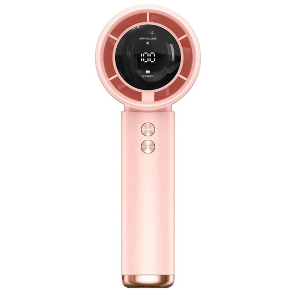 HAHUT Portable Mini Handheld Fan for Women Men, Adjustable Cooling Blower Rechargeable Desk Cold Fans for Travel Summer Vacation Beach (Pink)