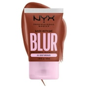 NYX Professional Makeup Bare with Me Blur Skin Tint Foundation, Medium Coverage, Deep Bronze