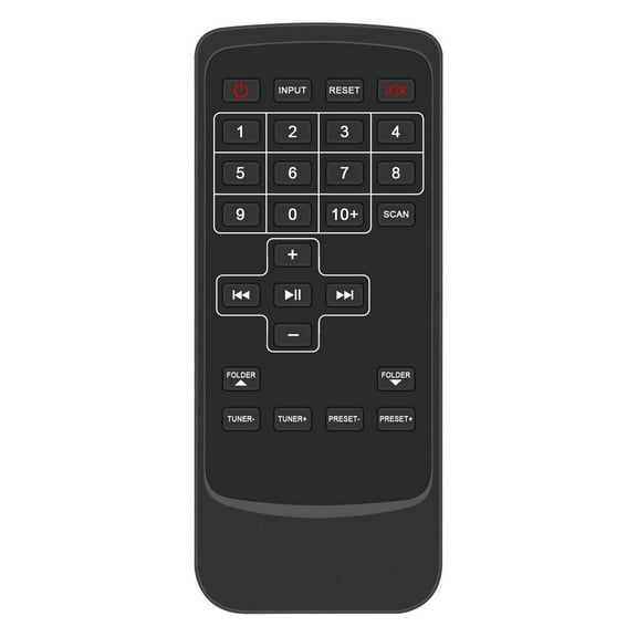 RHB70 Replacement Remote Control, Fit for Rockville Compact Powered Speaker System RHB70