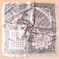 thumbnail image 6 of Mqqzkk Squared Satin Hair Scarf Flower Printed Head Scarf Soft Comfy Head Wrap Flower Hair Bandana Neck For Women, 6 of 6