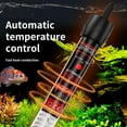thumbnail image 5 of Aquarium Heater, 25W/50W/75W/100W/200W/300W Submersible Fish Tank Heater with Over-Temperature Protection and Automatic Power-Off When Leaving Water for Saltwater and Freshwater, 5 of 7