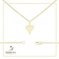 thumbnail image 7 of BEBERLINI Women Heart CZ Pendant Necklace Set 14K Gold Filled Box Chain Jewelry 20", 7 of 7