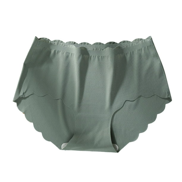 B91xZ Seamless Underwear for Women Sustainable Seamless Hipster  Underwear,Green L