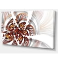 thumbnail image 2 of Fleur Fractale Symétrique Marron - Impression sur Toile Florale, 2 of 3