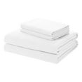 thumbnail image 3 of Beauty Threadz Cozy T-Shirt Extra Soft Cotton Tencel Lyocell Jersey Sheets 4 Piece Set - Certified by GOTS and Oeko-TEX- ( Twin White), 3 of 7