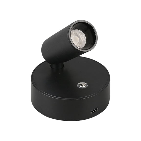 Wireless Led Spotlight Indoor, Rechargeable Uplighting Indoor with Remote Dimmable, 350° Rotate, Battery Powered Ceiling Spotlight for Artwork Painting Tree Picture Lights