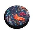 thumbnail image 3 of Kll Tropical Flower Tire Cover,Universal Wheel Tire Cover For Trailer, Rv, Suv, Truck,Camper And Many Vehicle,(16 Inch), 3 of 8