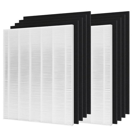 

True HEPA Filter Replacement for with D480 Air Purifier 2 H13 Grade True HEPA and 8 Activated Carbon Filters