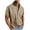 Khaki, variant on Dagugfen Short Sleeve Shirts for Men Plus Size Button up Loose Comfy Business Casual Work Shirts Pocket