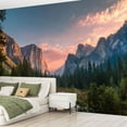 thumbnail image 2 of Peel and Stick Wallpaper Waterproof Tunnel View Sunrise Yosemite National Park CA Wall Mural Decor Self Adhesive and Removable 69in x 98in, 2 of 8