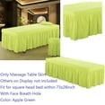 thumbnail image 2 of GUOOL Jupe de Table de Massage Confortable 190x70cm avec Trou Vert_2, 2 of 9