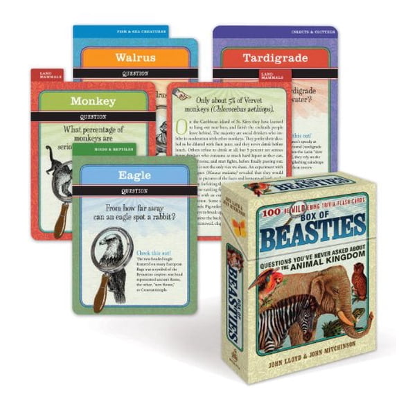 Pre-Owned Box of Beasties: 100 BeWILDering Trivia Flashcards, 9780307460349, 0307460347, Paperback, Flc Crds edition