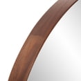 thumbnail image 5 of Tyler Dillon Round Brown Wall Mirror with Wood Shadowbox Frame 39"D, 5 of 7
