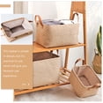thumbnail image 3 of UPOUART Cesta Organizadora De Tela Beige Para Ropa Y Mantas Con Estructura Duradera, 3 of 8