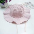 thumbnail image 3 of Newborn Cap Baby Girl Cotton Princess Hat Summer Baby Lace Cap With, 3 of 3