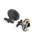 thumbnail image 2 of Spotted Dog Men's Stainless Steel Shirt Cufflink Set - Suitable for Formal Attire - for Weddings and Business Meetings, 2 of 6