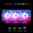 thumbnail image 1 of Lanshuo 120mm Case Fan RGB Silent Cooler 1300RPM Computer Fan Cooling Ventilador, 1 of 9