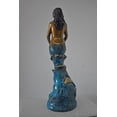 thumbnail image 2 of Nifao Mermaid Holding Two Fish Bronze Statue Color Finish – Home Decor Sculpture, 14"L x 14"W x 43"H, 2 of 11