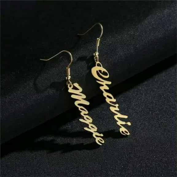 Personality Hook Custom Name Earrings For Women Mother's Day Gift Jewelry