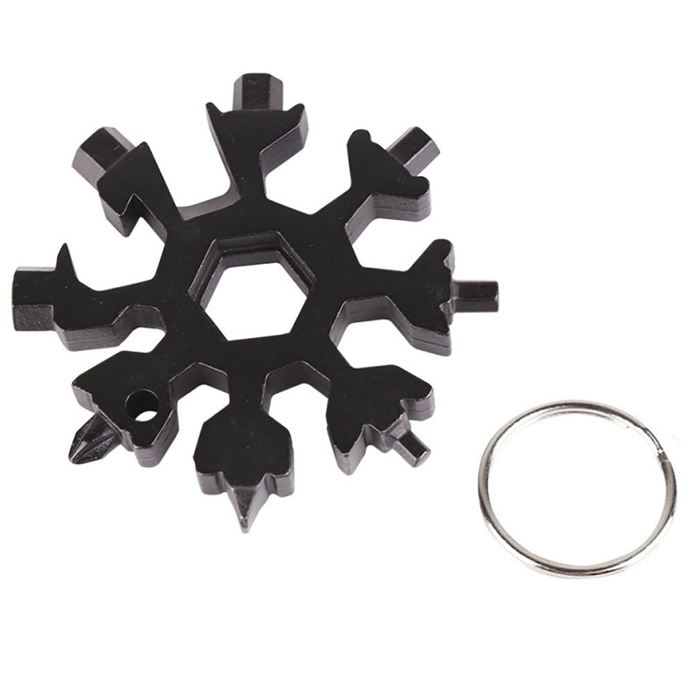 18-in-1 Snowflake Multi-Tool,Stainless Steel Multitool Card ...