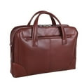 thumbnail image 1 of 17 in. R Series Harpswell, Top Grain Cowhide Leather Dual Compartment Laptop Briefcase - Brown, 1 of 1