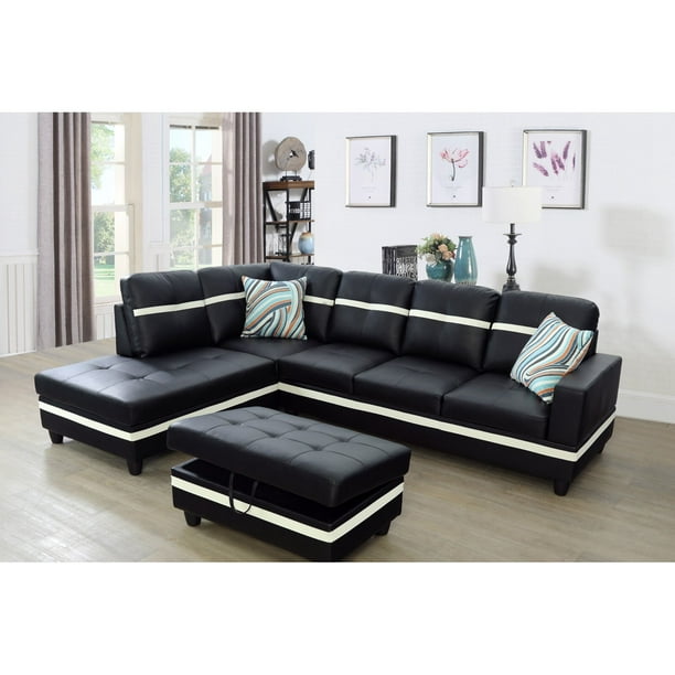 Sview 103 5 Wide Faux Leather Sofa, Vegan Leather Couch Sectional