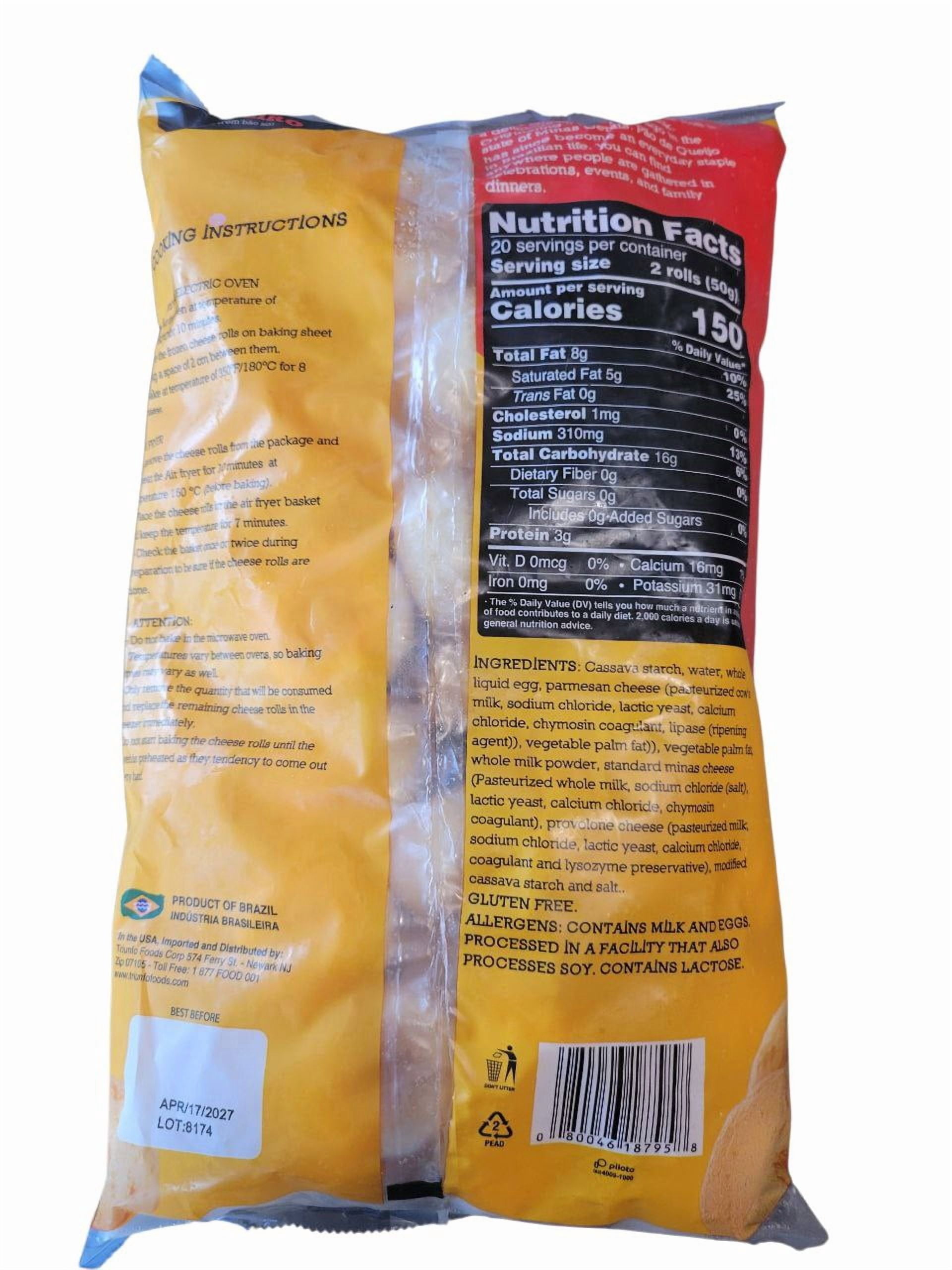 Mineiro Brazilian Pre Baked Cheese Rolls 35oz | Pao de Queijo Tradicional Pre Assado