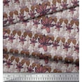 thumbnail image 2 of Soimoi Gray polyester Crepe Fabric Artistic Floral Decor Fabric Printed Yard 52 Inch Wide, 2 of 3