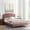 Dusty Rose, variant on Modway Liva Performance Velvet King Bed in Dusty Rose