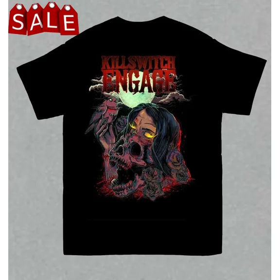 Reprint Rare Killswitch Engage T-Shirt Short Sleeve Cotton Black Unisex Size S to 5XL